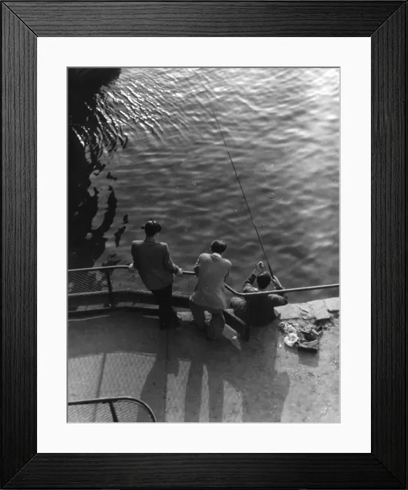 Framed Print : Three Young Anglers Framed Print : Three Young Anglers