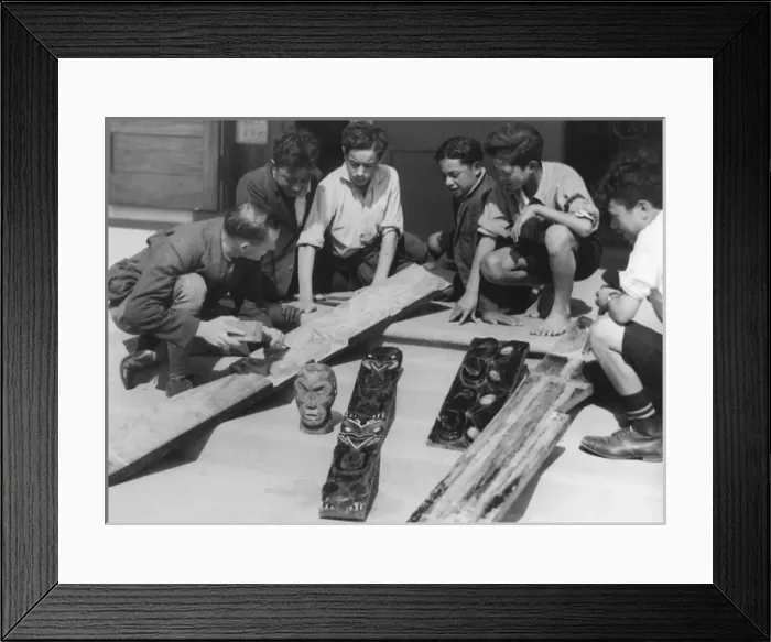 Framed Print : Maori Woodcarving Framed Print : Maori Woodcarving