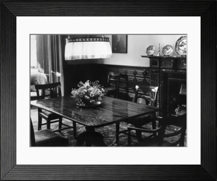 Framed Print : Panelled Dining Room Framed Print : Panelled Dining Room