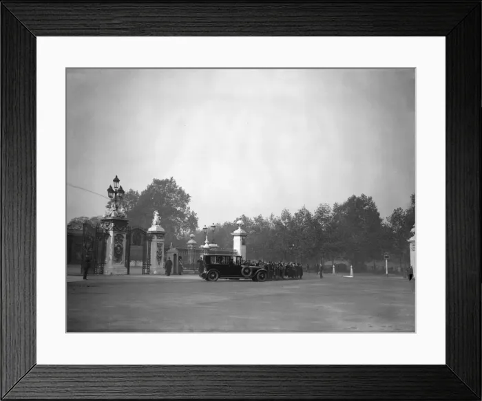 Framed Print : Royals Leave Palace Framed Print : Royals Leave Palace