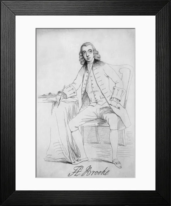 Framed Print : Henry Brooke, Writer - 3 Framed Print : Henry Brooke, Writer - 3