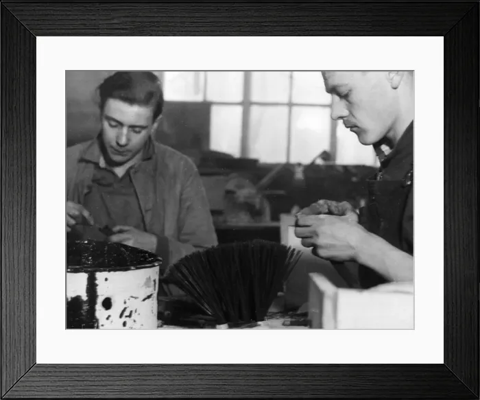 Framed Print : Brush Making Framed Print : Brush Making