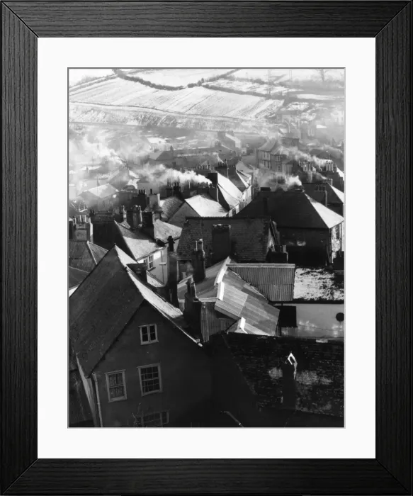 Framed Print : Totnes Rooftops Framed Print : Totnes Rooftops