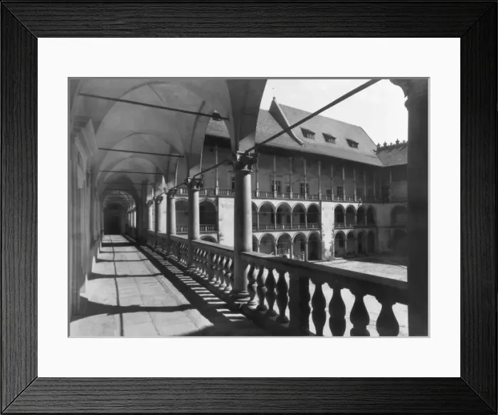 Framed Print : Krakow Castle Arcades Framed Print : Krakow Castle Arcades