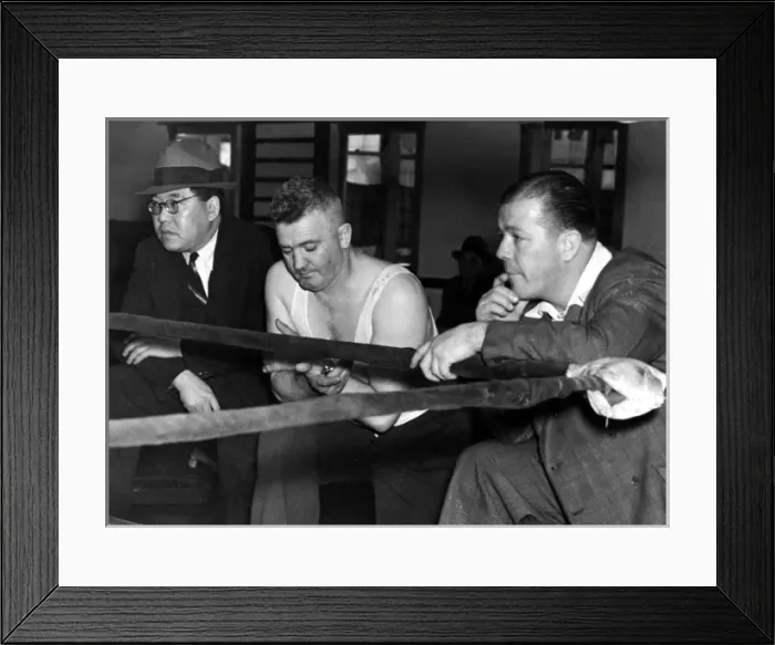 Framed Print : Boxing Manager & Trainer Framed Print : Boxing Manager & Trainer