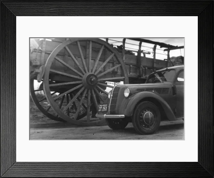 Framed Print : Car and Cart Framed Print : Car and Cart