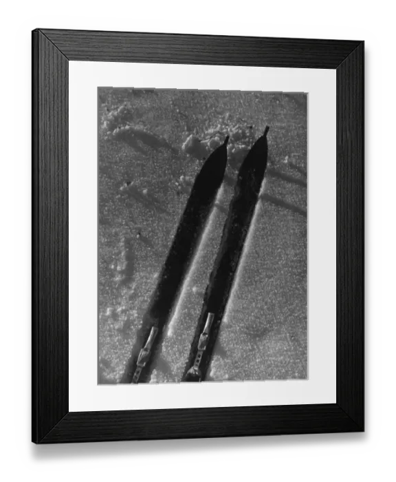 Framed Print : Study of Skis Framed Print : Study of Skis
