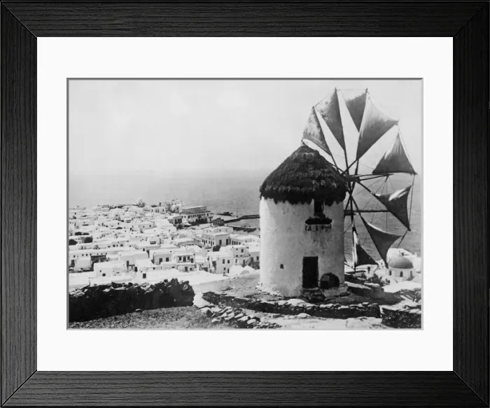 Framed Print : Greek Windmill Framed Print : Greek Windmill