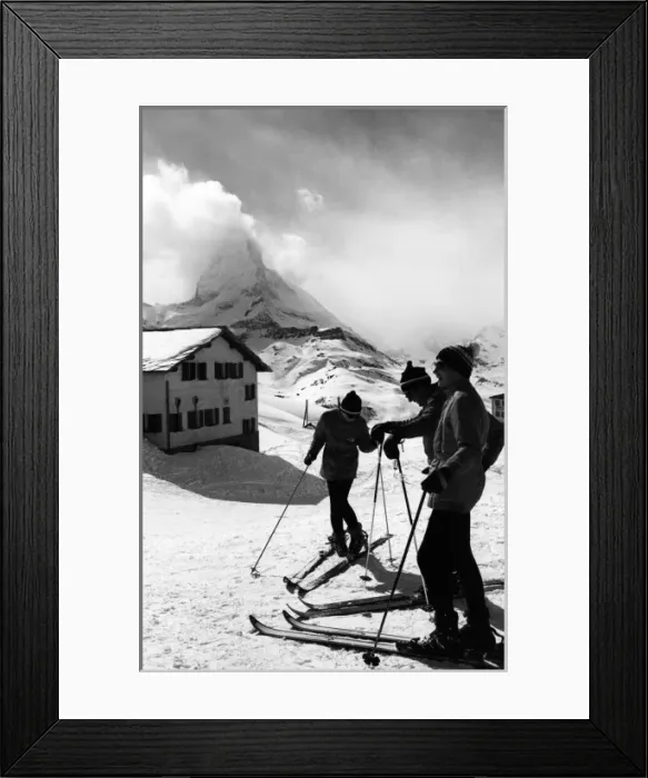 Framed Print : Swiss Ski Resort Framed Print : Swiss Ski Resort