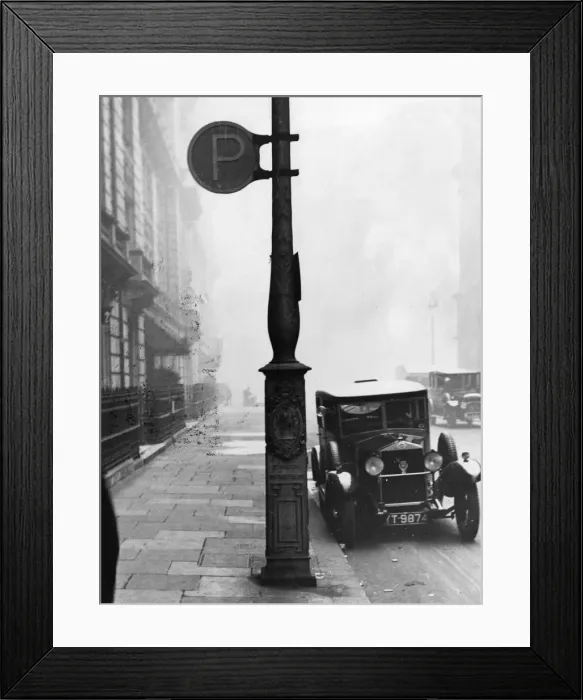 Framed Print : Parking Sign Framed Print : Parking Sign