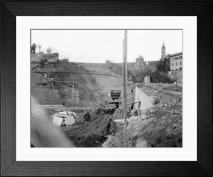 Framed Print : Building Vatican Railway Framed Print : Building Vatican Railway