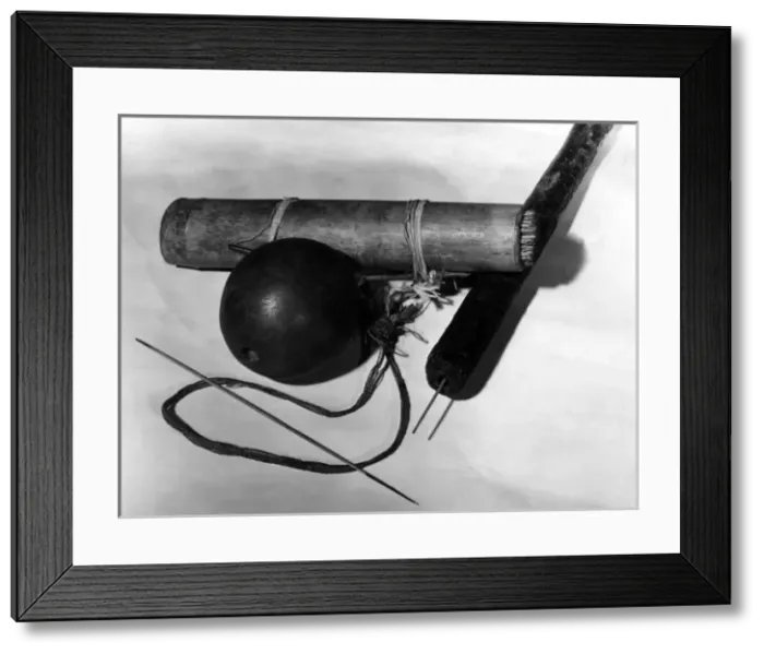 Framed Print : Makusi Weapons Framed Print : Makusi Weapons