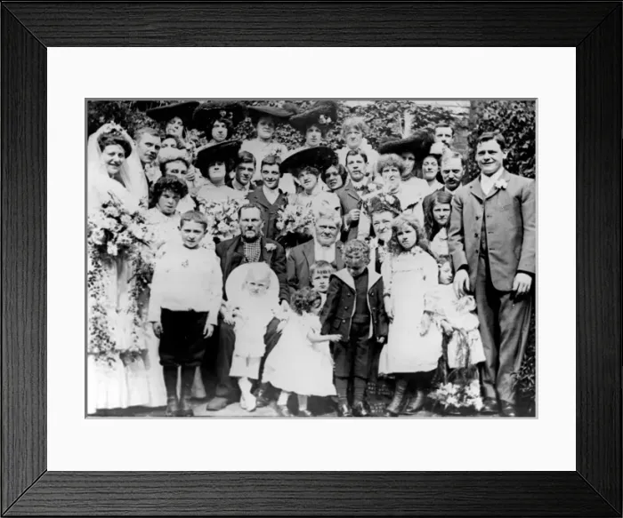 Framed Print : Wedding Group Framed Print : Wedding Group