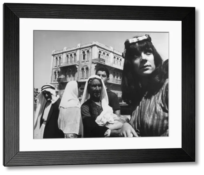 Framed Print : Damascus Gate Tourists Framed Print : Damascus Gate Tourists