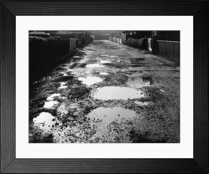 Framed Print : Unadopted Road