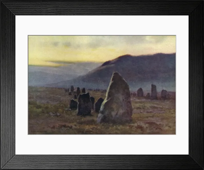 Framed Print : Merrivale Stone Avenue Framed Print : Merrivale Stone Avenue