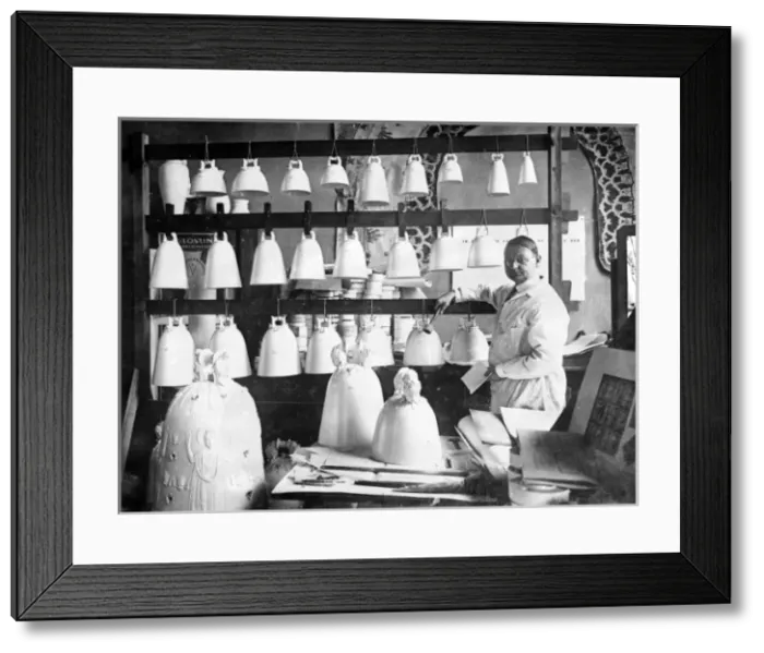 Framed Print : Dresden China Bells Framed Print : Dresden China Bells