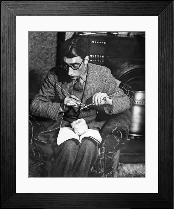 Framed Print : Knitting Boffin Framed Print : Knitting Boffin