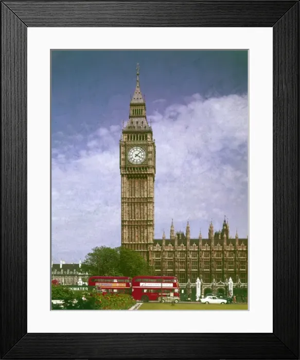 Framed Print : BIG BEN. Big Ben and the Houses of Parliament, Westminster, central London. Date: 1968 Framed Print : BIG BEN. Big Ben and the Houses of Parliament, Westminster, central London. Date: 1968