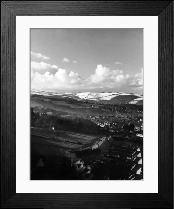 Framed Print : Snowy Old Colwyn Framed Print : Snowy Old Colwyn