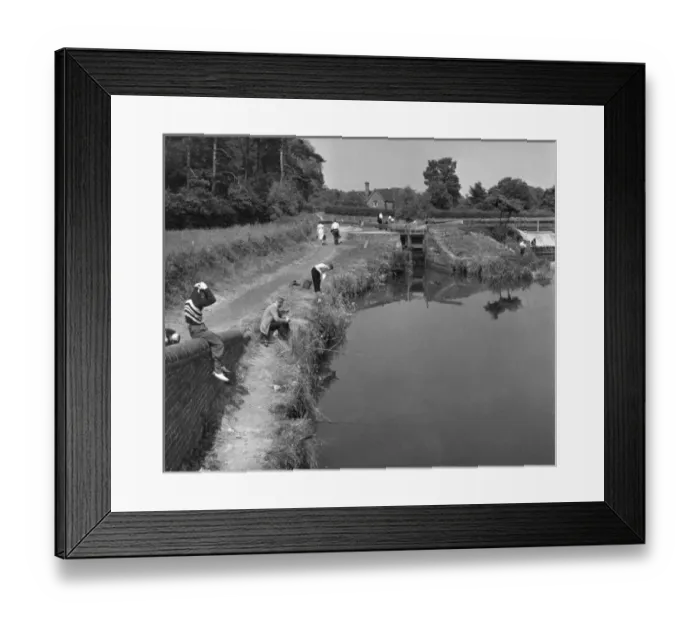 Framed Print : Canal Pastimes Framed Print : Canal Pastimes