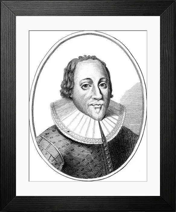 Framed Print : John Bruen, Puritan Framed Print : John Bruen, Puritan