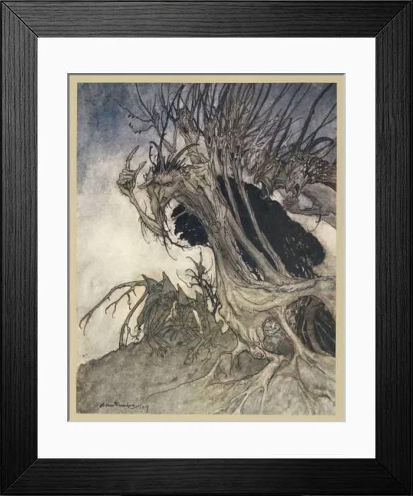 Framed Print : Milton / Comus by Rackham Framed Print : Milton / Comus by Rackham