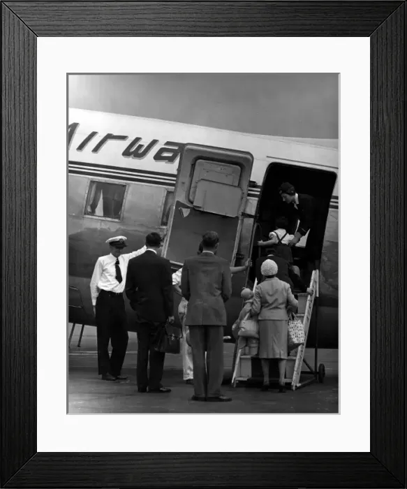 Framed Print : Boarding a Plane Framed Print : Boarding a Plane