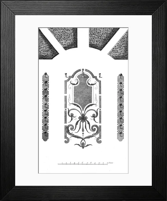 Framed Print : Garden Layout 18th C Framed Print : Garden Layout 18th C