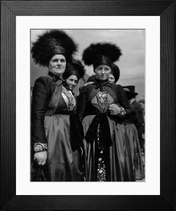 Framed Print : Montafon Women, Austria Framed Print : Montafon Women, Austria