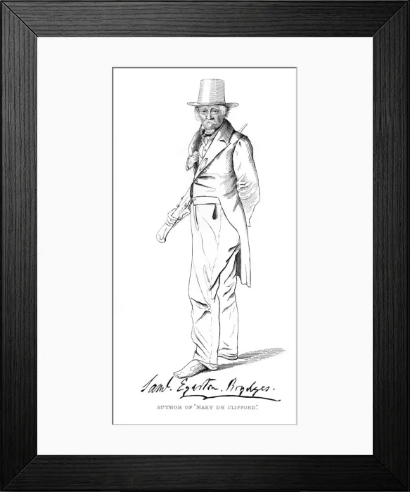 Framed Print : Samuel Egerton Brydges Framed Print : Samuel Egerton Brydges