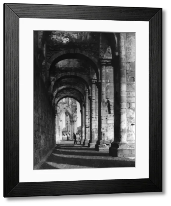 Framed Print : Fountains Abbey Aisle Framed Print : Fountains Abbey Aisle