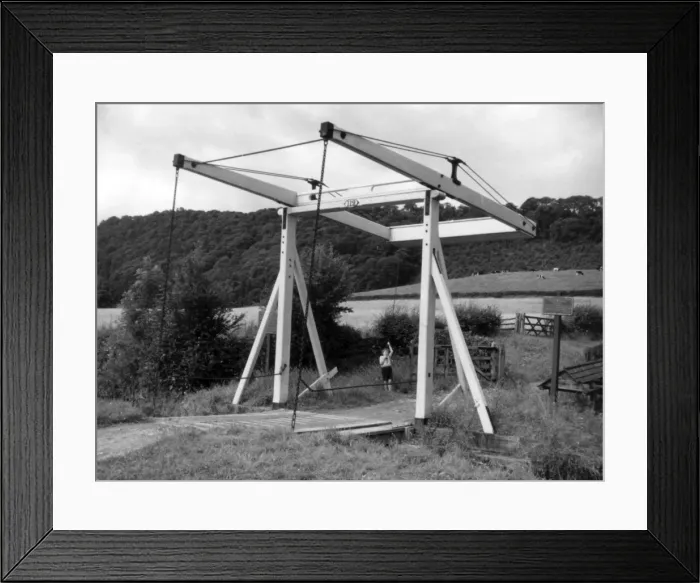 Framed Print : Counterbalance Bridge Framed Print : Counterbalance Bridge