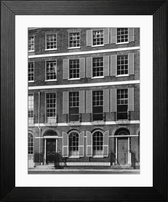 Framed Print : Georgian Terrace Framed Print : Georgian Terrace
