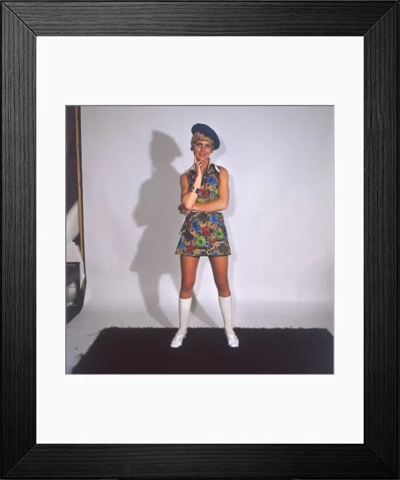 Framed Print : Psychadelic Mini Dress Framed Print : Psychadelic Mini Dress