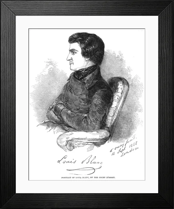 Framed Print : Louis Blanc (D orsay) Framed Print : Louis Blanc (D orsay)
