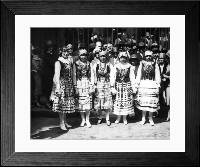 Framed Print : Polish Costumes