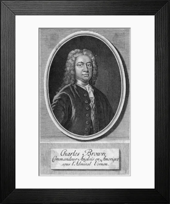 Framed Print : Charles Brown, Naval Framed Print : Charles Brown, Naval