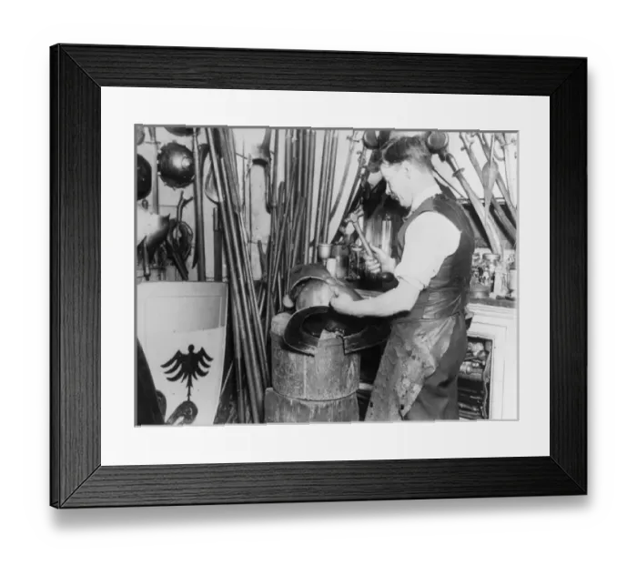 Framed Print : Armourer at Work Framed Print : Armourer at Work