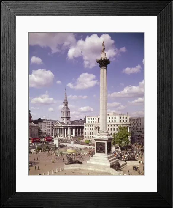 Framed Print : Trafalgar Square 1968 Framed Print : Trafalgar Square 1968