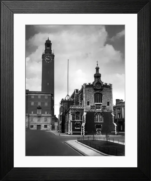 Framed Print : Old & New Norwich Framed Print : Old & New Norwich