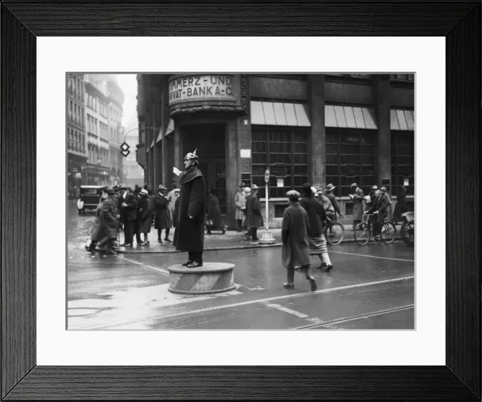 Framed Print : German Traffic Policeman Framed Print : German Traffic Policeman