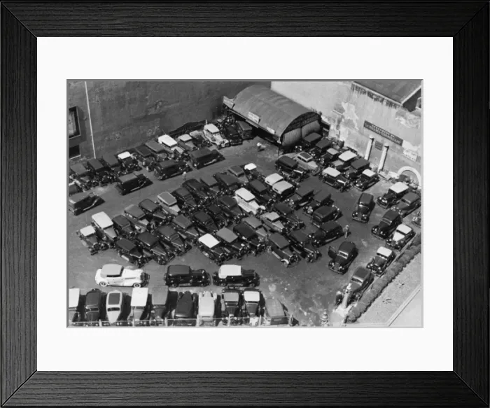 Framed Print : Car Park 1930S Framed Print : Car Park 1930S