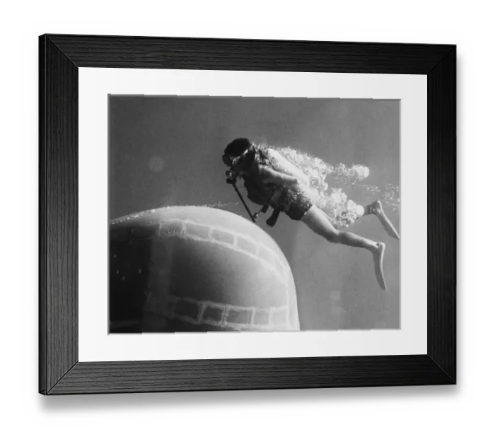 Framed Print : Underwater House Framed Print : Underwater House