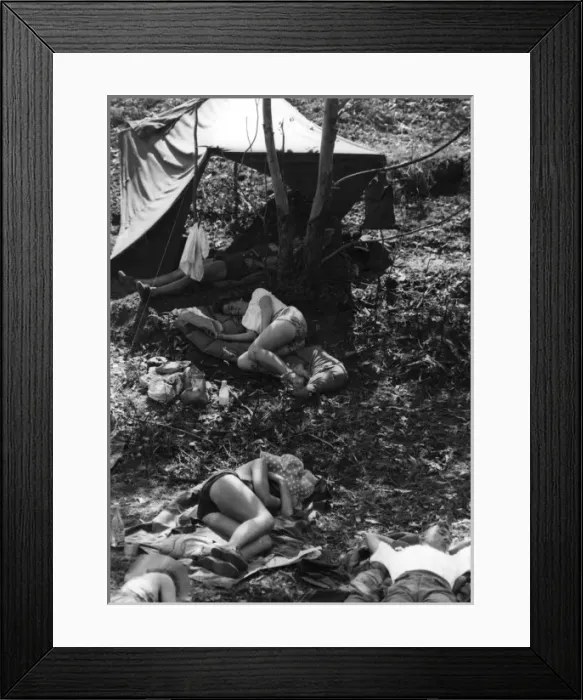 Framed Print : Outback Camping Snooze Framed Print : Outback Camping Snooze