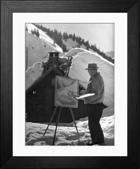 Framed Print : Alpine Artist Framed Print : Alpine Artist