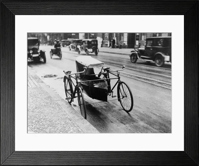Framed Print : A German Bicycle Boat Framed Print : A German Bicycle Boat