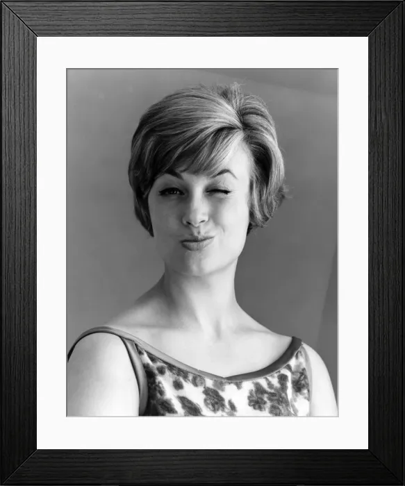 Framed Print : Winking Model Framed Print : Winking Model