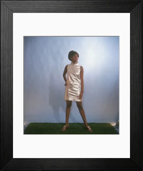 Framed Print : Shiny Mini Dress