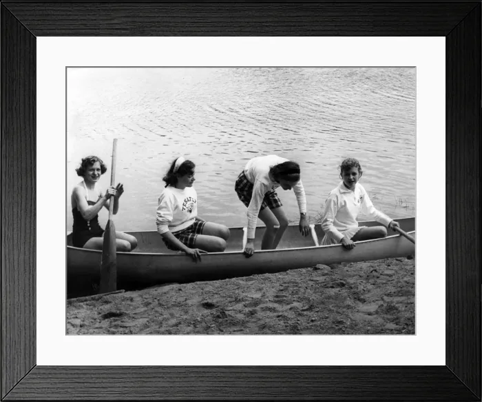 Framed Print : Boating Girls Framed Print : Boating Girls